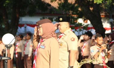 ZIARAH DAN TABUR BUNGA DI TAMAN MAKAM PAHLAWAN HARI PRAMUKA KE 63 TAHUN 2024