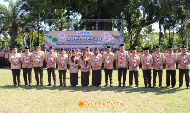 Hari Pramuka ke-64 di Magetan: Dari Apel Besar, Penghargaan Tokoh, sampai Pengukuhan Pramuka Garuda