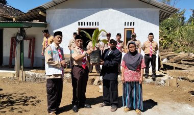 Bulan Bakti Pramuka, Gerakan Pramuka Kwarcab Magetan Bedah Empat Rumah Tidak Layak Huni di Desa Tapak Kecamatan Panekan