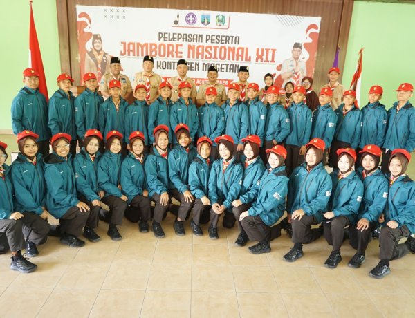 Kwarcab Magetan Lepas Kontingen Jambore Nasional XII Tahun 2026