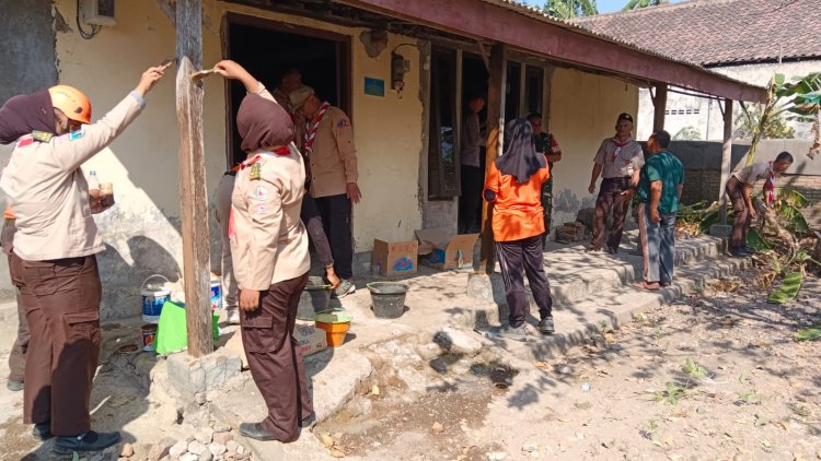 Bulan Bakti Pramuka, Brigade Penolong 13.20 Gelar Renovasi Rumah Tidak Layak Huni