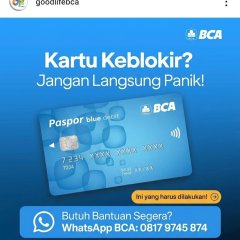 Cara Buka Blokir Kartu ATM BCA tanpa ke cabang